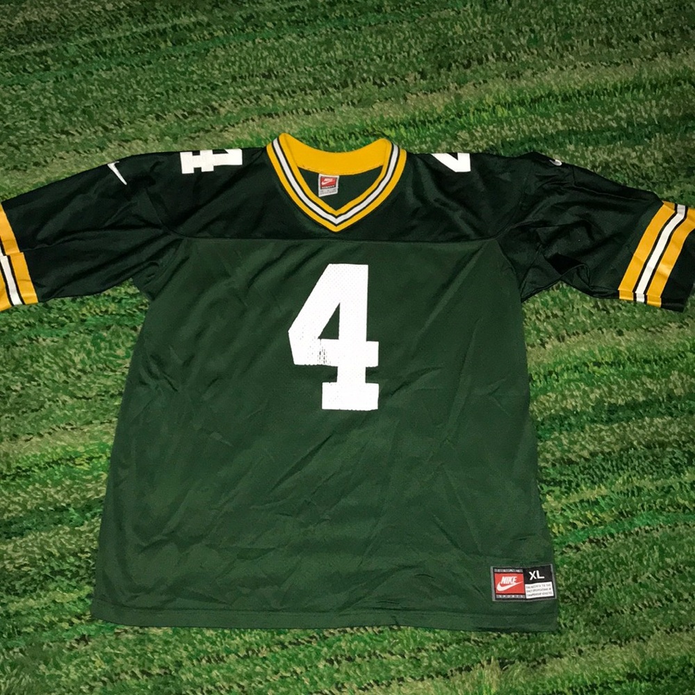 Green Bay Packers Brett Fabre Nike Men’s Green #4 Football Jersey